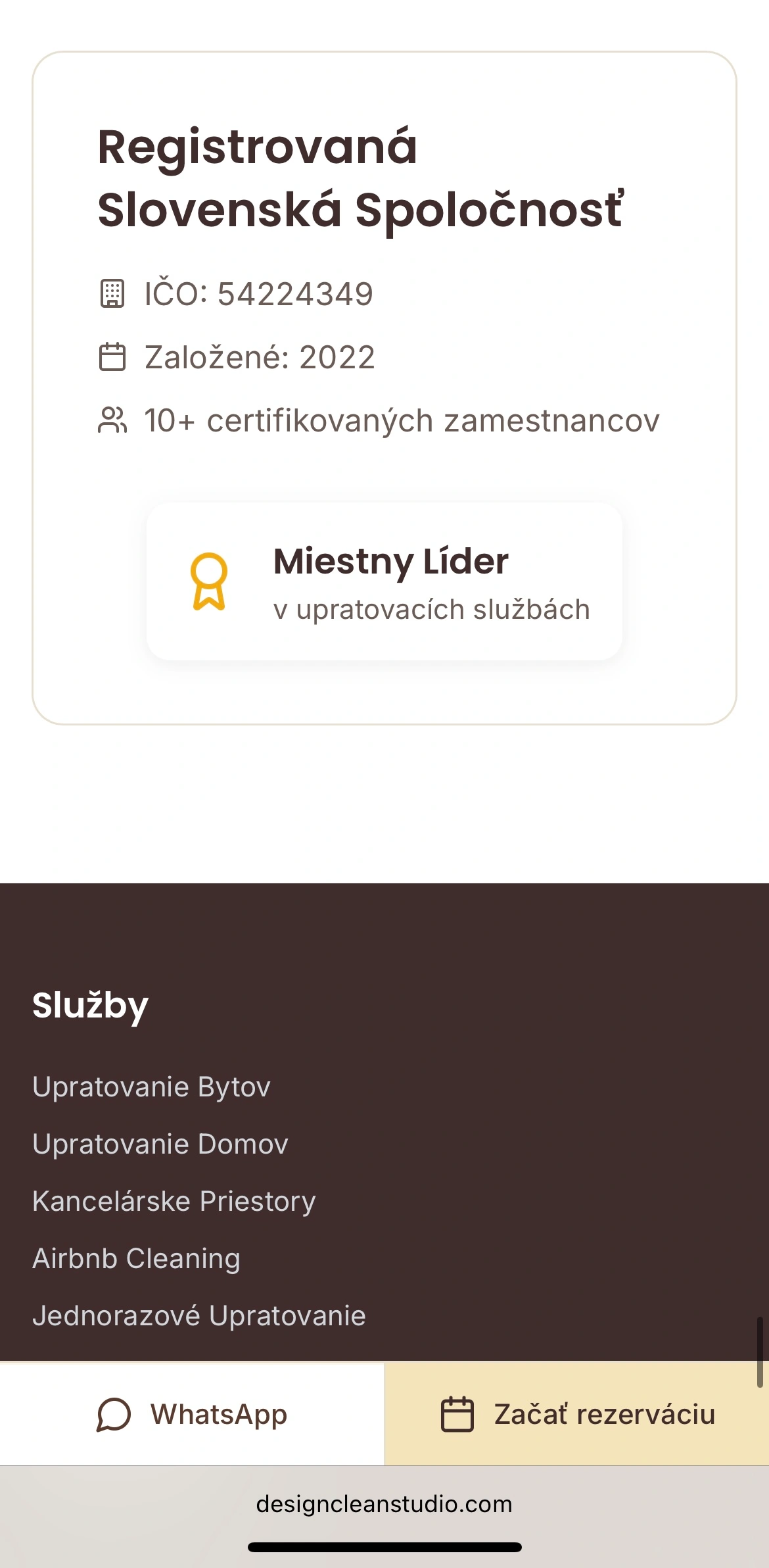 Design Clean Studio mobile shot 17