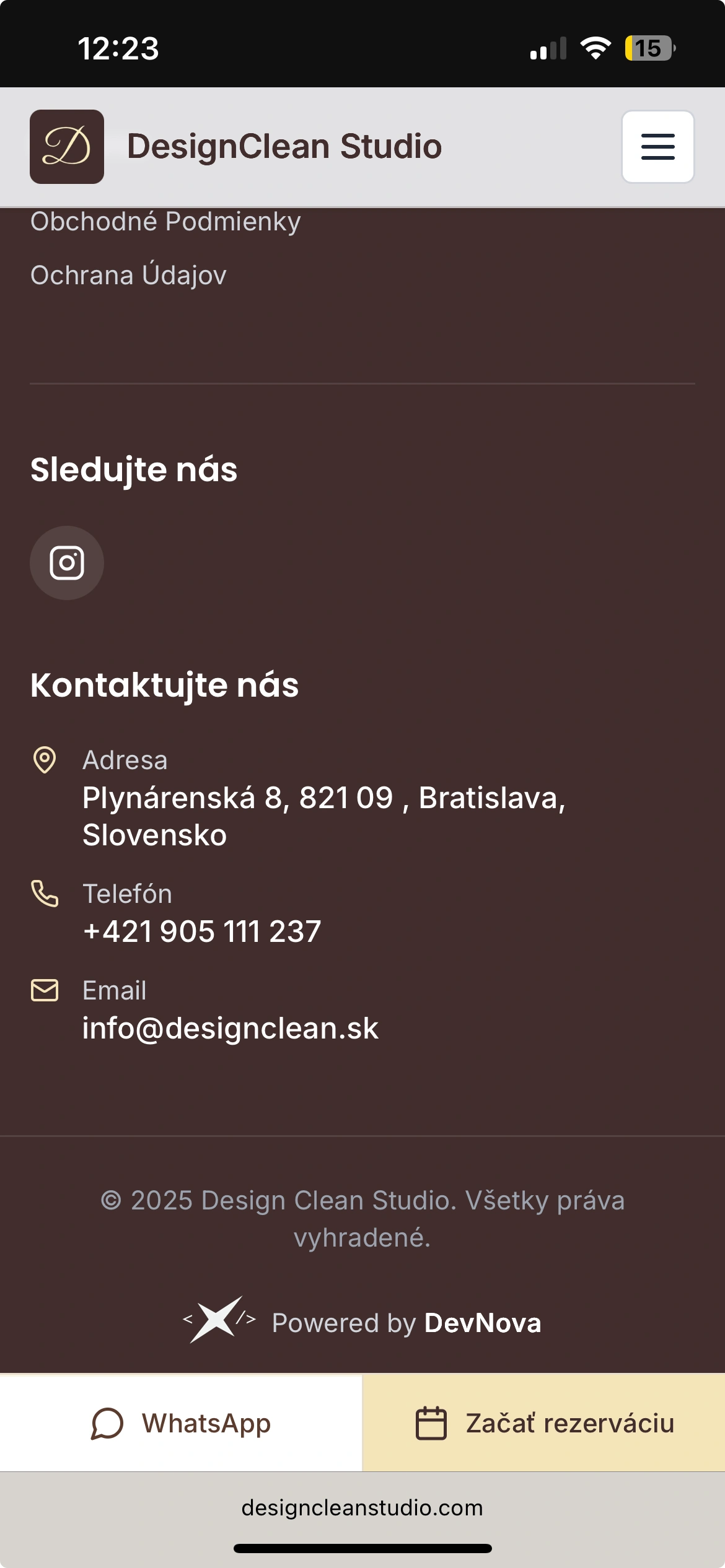 Design Clean Studio mobile shot 18