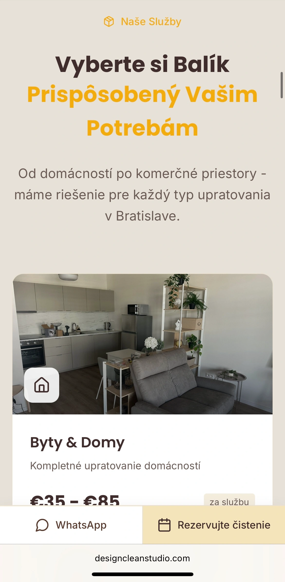 Design Clean Studio mobile shot 4